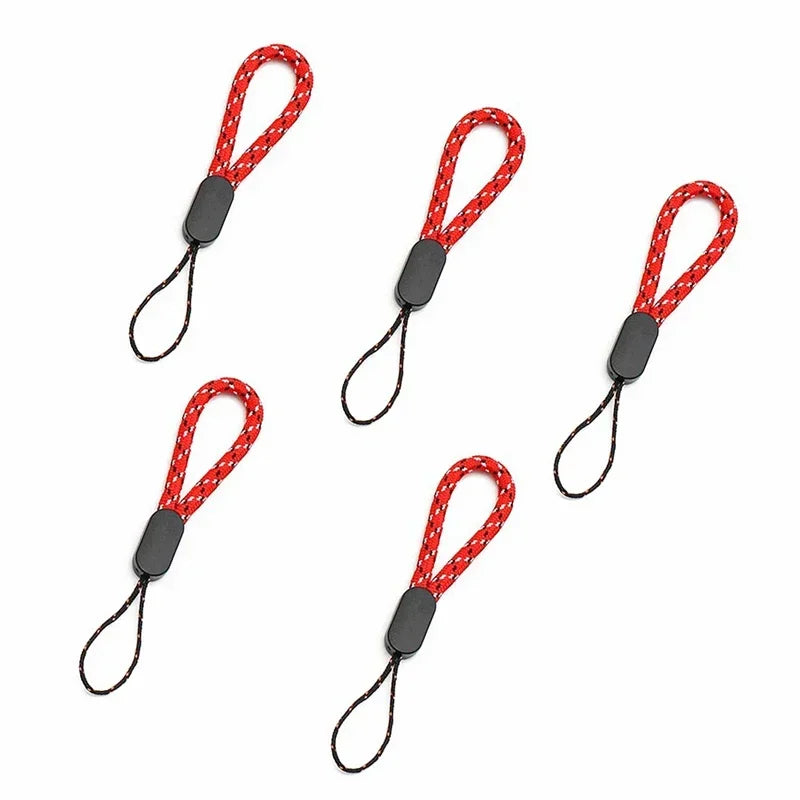 3/5Pc Hand Wrist Lanyard String Short Grip Lanyard Mobile Phone Strap for Flash Drive Keychain