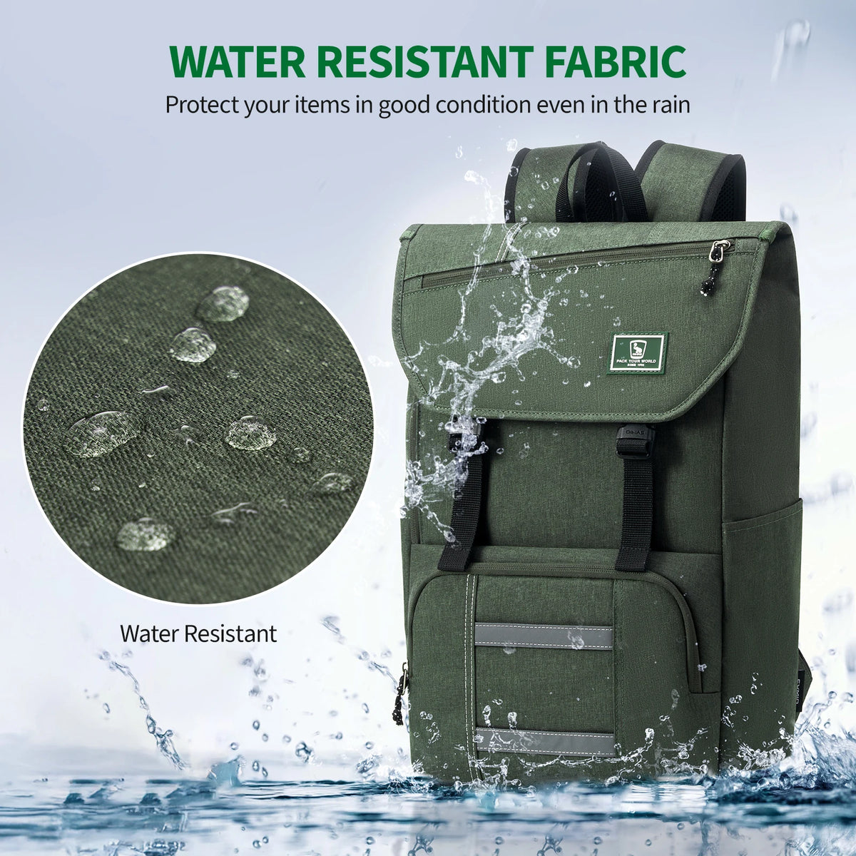 OIWAS Waterproof Backpack for Daily Travel Suitable for Everyday Outings