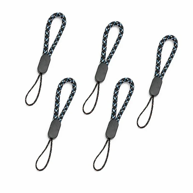 3/5Pc Hand Wrist Lanyard String Short Grip Lanyard Mobile Phone Strap for Flash Drive Keychain