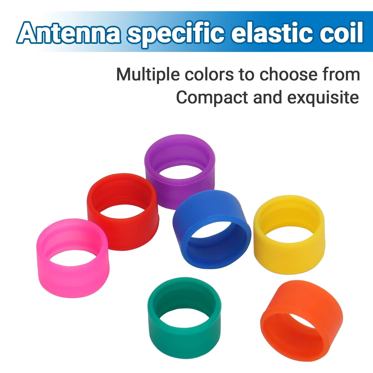 Antenna Specific Lightweight Tension Coil compatible with Baofeng BF-888s UV-5R F22 BF-T20 UV-5RH UV-21PRO AR-152 with 7 colors