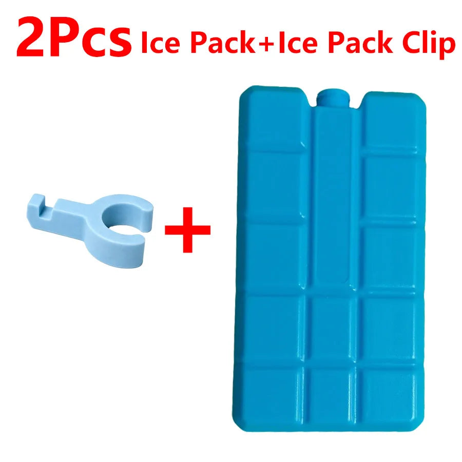 4/2/1PCS Universal Fan Ice Cooling Kit, Reusable Ice Packs with Clips for Household Summer Cooling Without Aircon