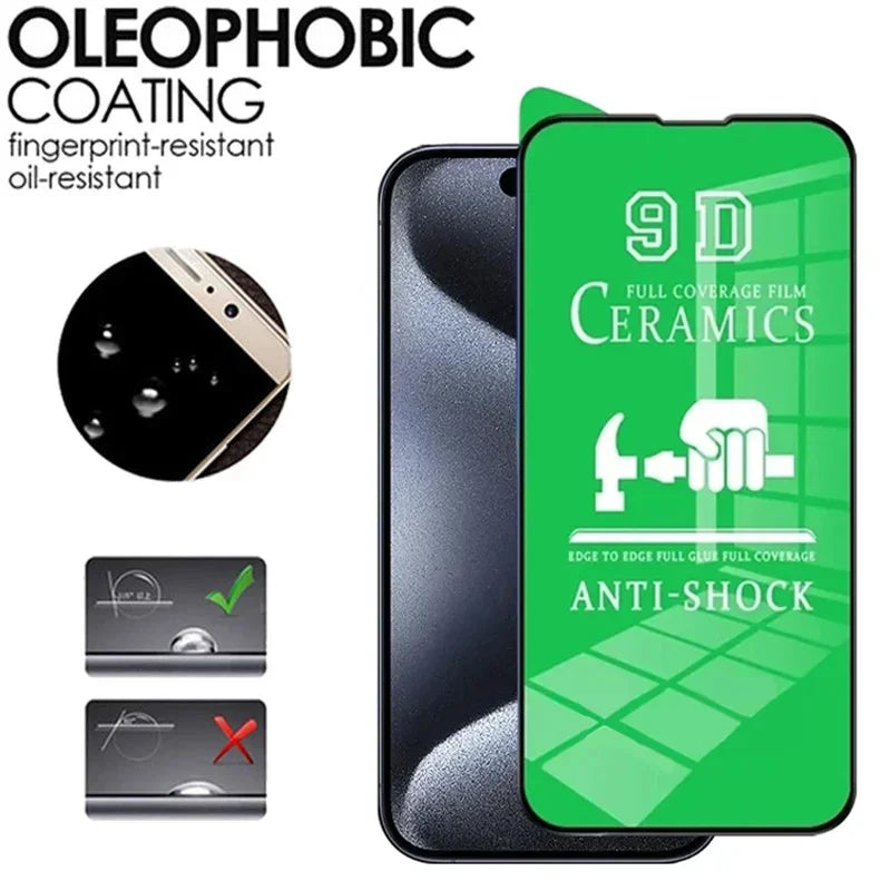 5Pcs HD Soft Ceramic Film For iPhone 14 11 12 13 15 Pro Max Mini 8 6 7 Plus Screen Protector For IPhone 16 XS MAX X XR Not Glass