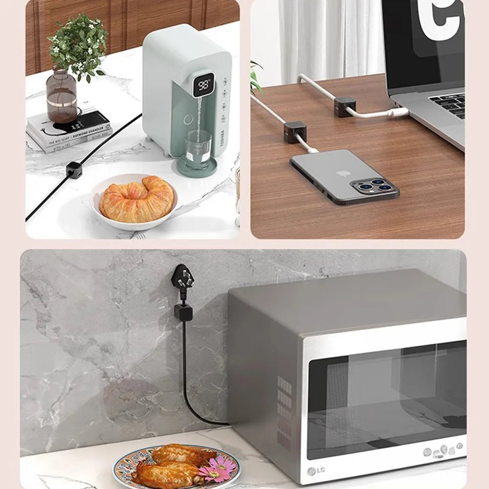 36/16/8/4PCS Magnetic Cable Clips Cable Smooth Adjustable Cord Holder Under Desk Cable Management Wire Keeper Cable Organizer