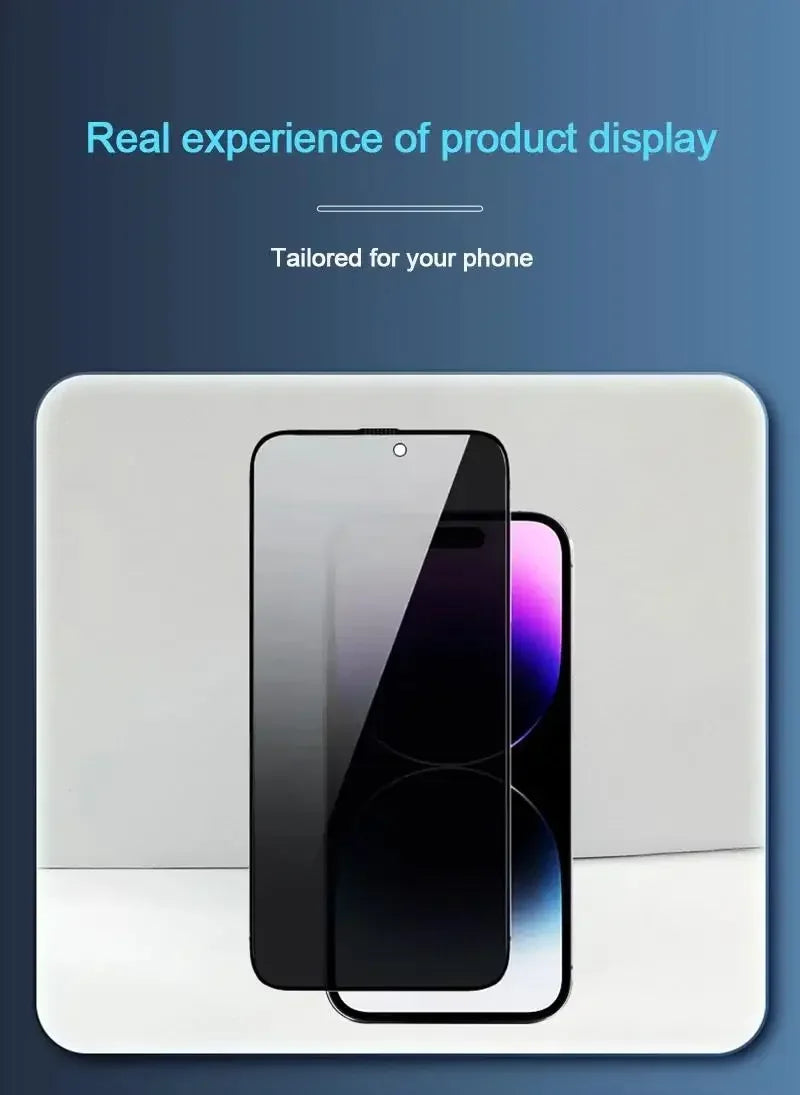 1-5pcs Full Cover Anti Spy Screen Protector for iPhone17 16 11 12 13 14 15 Pro MAX Tempered Glass Privacy 17 Air 16 Pro Max Plus