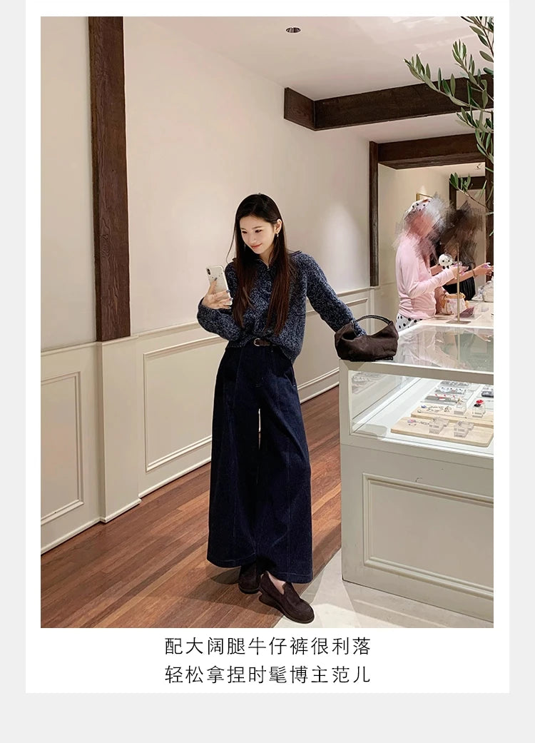 New Suede Leather Loafers Woman Round Toe Slip-on Casual Flat Shoes Wool Warm Winter Shoes Outdoors Walk Shoes Women