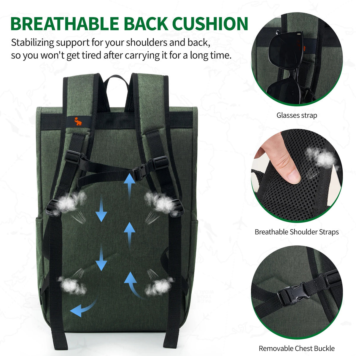 OIWAS Waterproof Backpack for Daily Travel Suitable for Everyday Outings