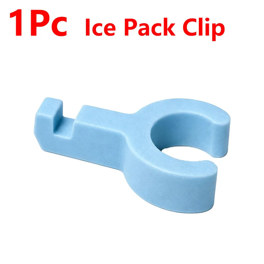 4/2/1PCS Universal Fan Ice Cooling Kit, Reusable Ice Packs with Clips for Household Summer Cooling Without Aircon