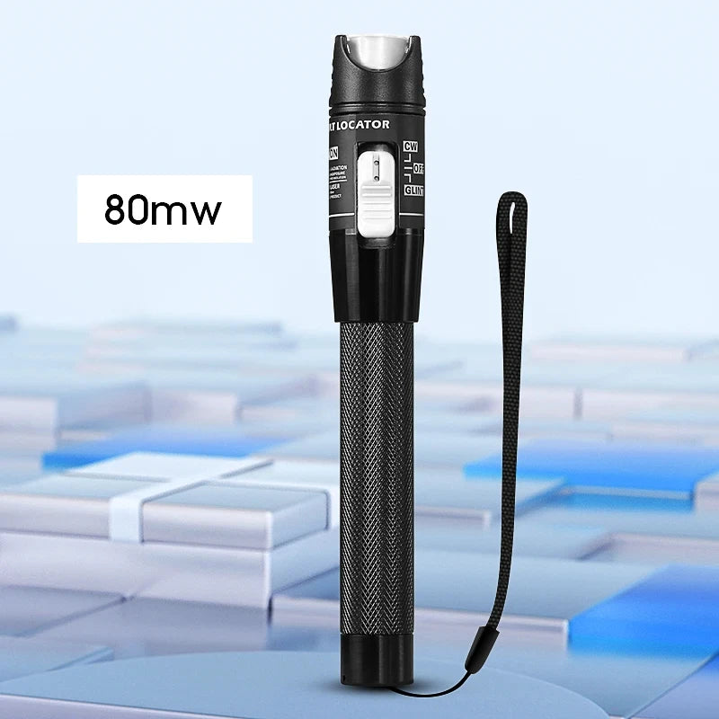 Visual Fault Locator 1/10/20/30/50/60/80MW Fiber Optic Cable Tester Tool FTTH Optical Fiber Tester SC/FC/ST 2.5mm Interface VFL