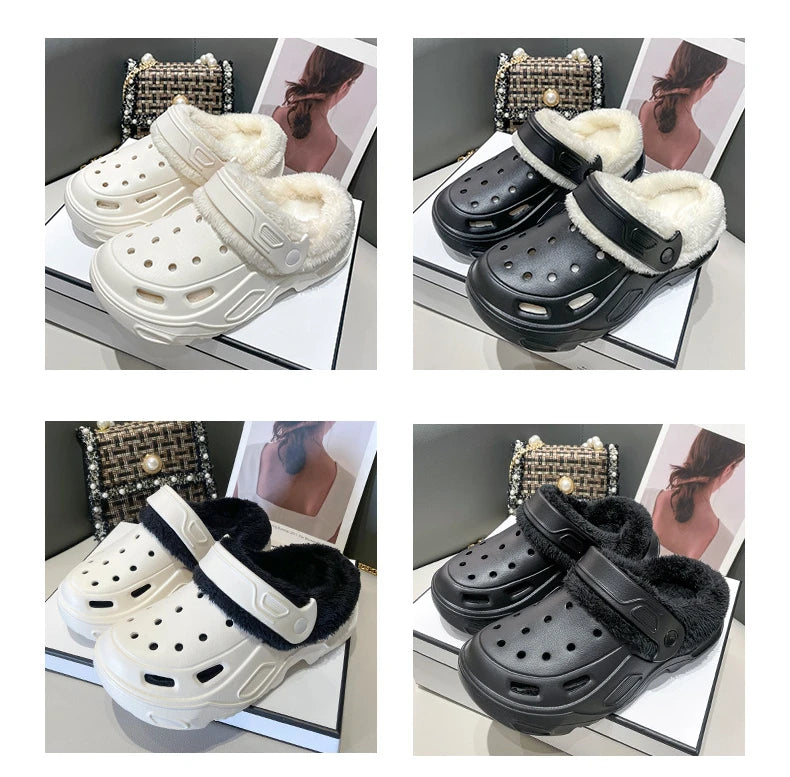 EVA cave shoes winter padded men and women new thick bottom Baotou shoes cotton warm couple cotton slippers men and women