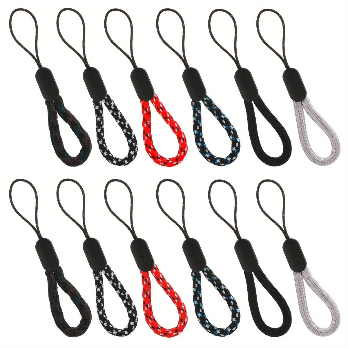 3/5Pc Hand Wrist Lanyard String Short Grip Lanyard Mobile Phone Strap for Flash Drive Keychain