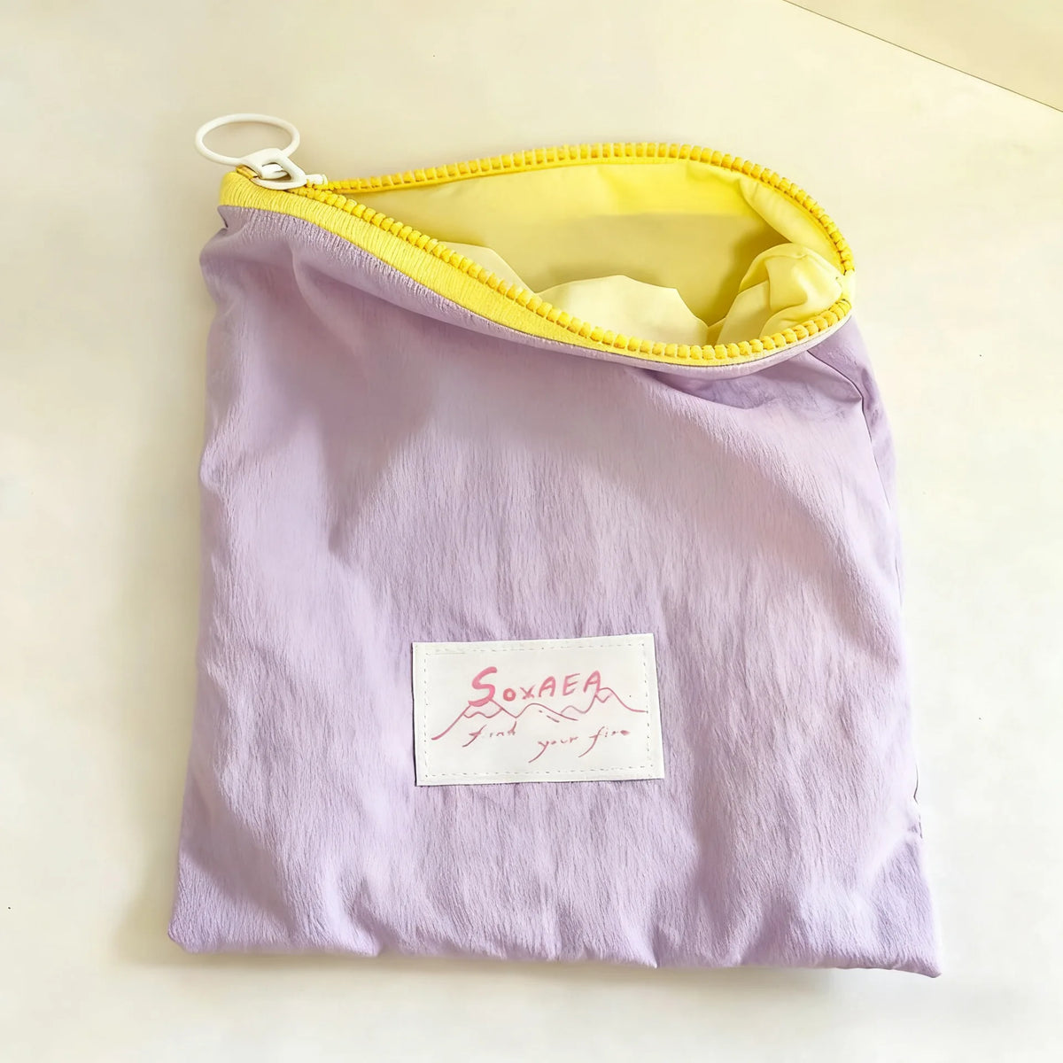 Minimalist Macaron Travel Zipper Wash Bag Set Multi-purpose Storage Bag For Makeup Cables Documents Small Change