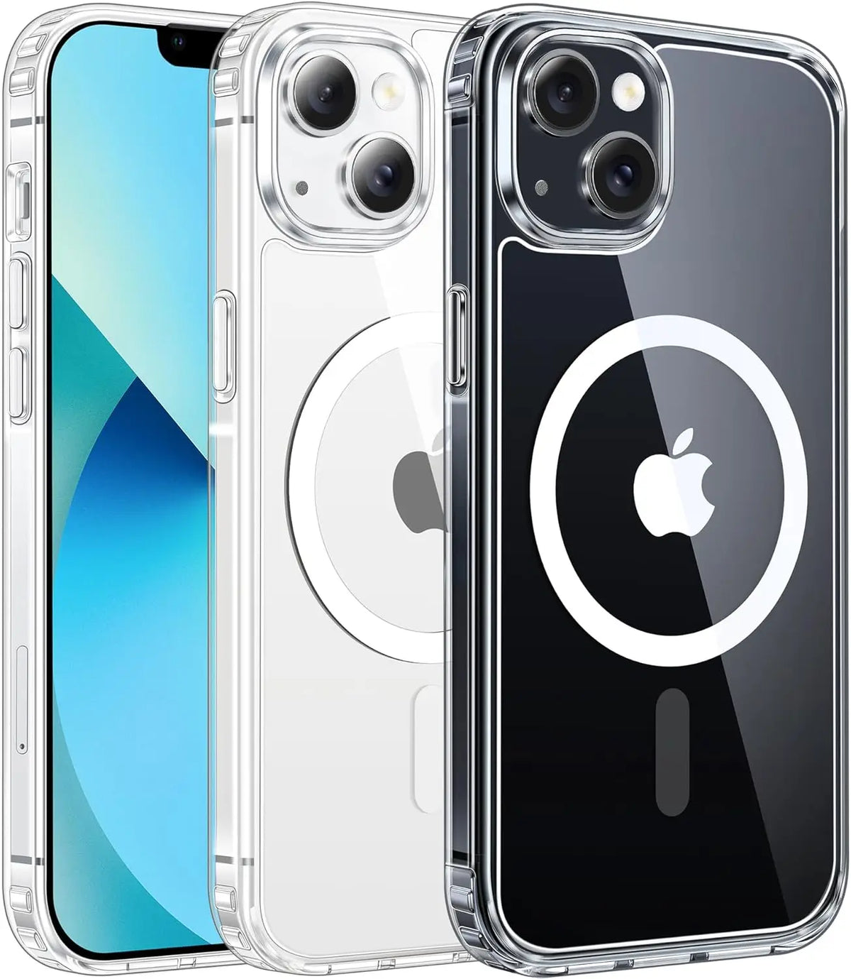 Transparent Magnetic Case For iPhone 17 16 Pro Max 15 14 Plus Wireless Charge Cover 13 12 Mini 17 Air Magsafe Protection Case