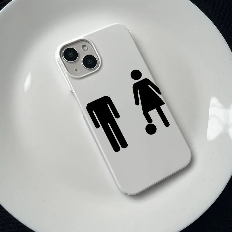 Phone Case For IPhone 13 12 Case 11 12 Iphone 14 Pro Max 13 16 Case 17 Pro Y2K Case Creative Pattern Cover Protective Ins Funda