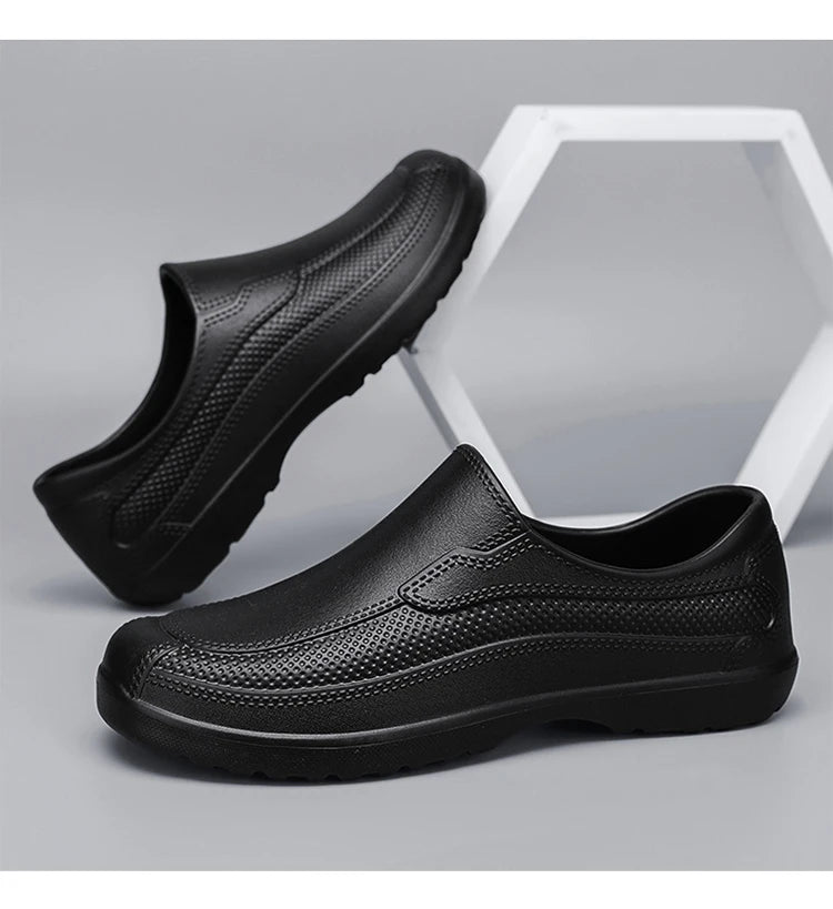 In-Stock Waterproof Food-Grade Shoes, Outdoor Work Safety Shoes, Waterproof and Wear-Resistant, Ultra-Light Slip-On Rain Shoes, Work Shoes