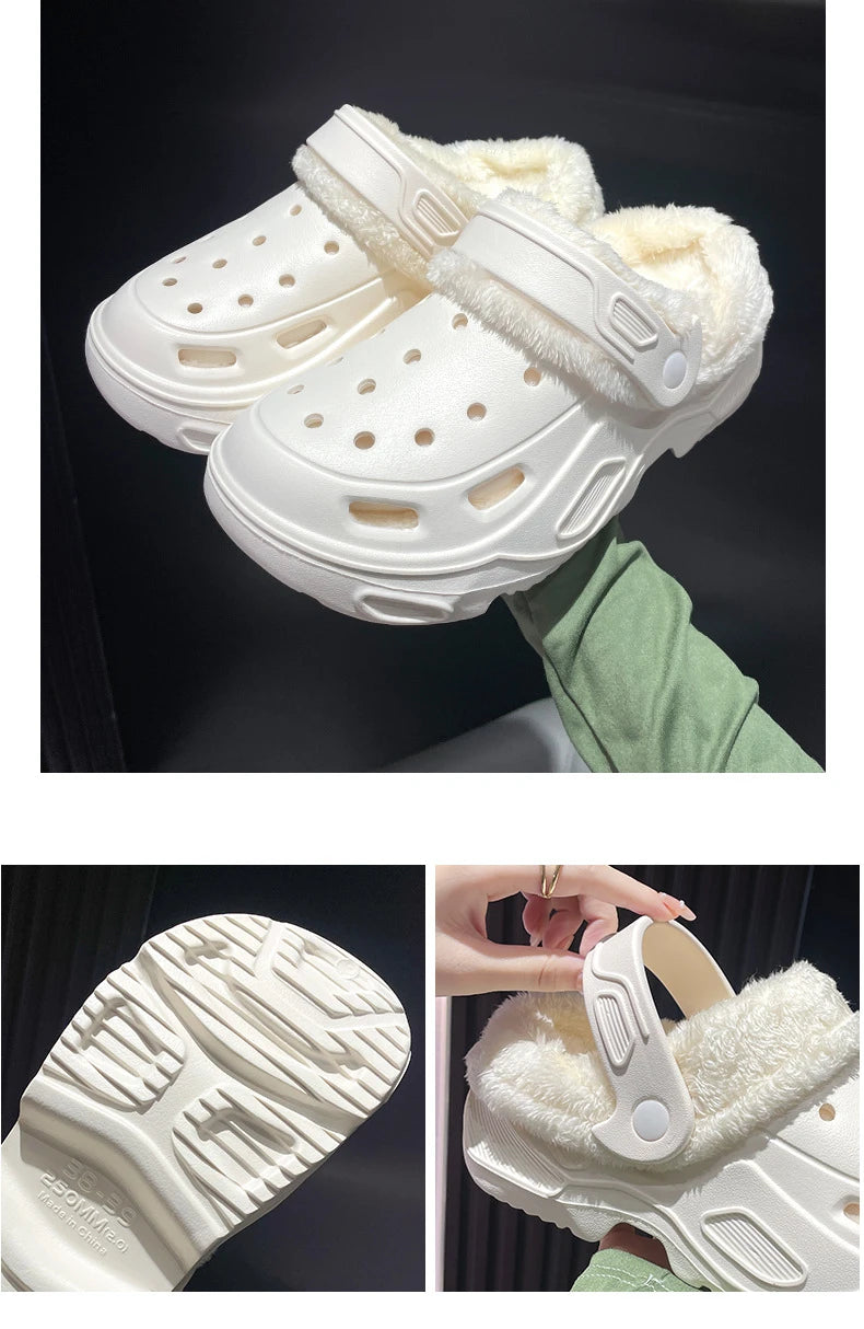 EVA cave shoes winter padded men and women new thick bottom Baotou shoes cotton warm couple cotton slippers men and women