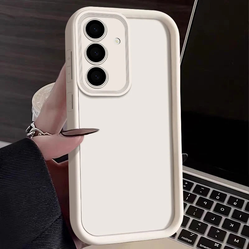 Luxury Candy Color Soft Case S26 S25 S24 S23 S22 Ultra Plus S21 FE A16 A53 A55 A56 A05S 5G 4G A52 Skin Feel Silicone Cover Funda