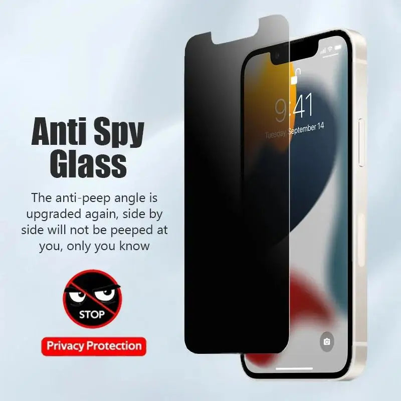 1-5pcs Full Cover Anti Spy Screen Protector for iPhone17 16 11 12 13 14 15 Pro MAX Tempered Glass Privacy 17 Air 16 Pro Max Plus
