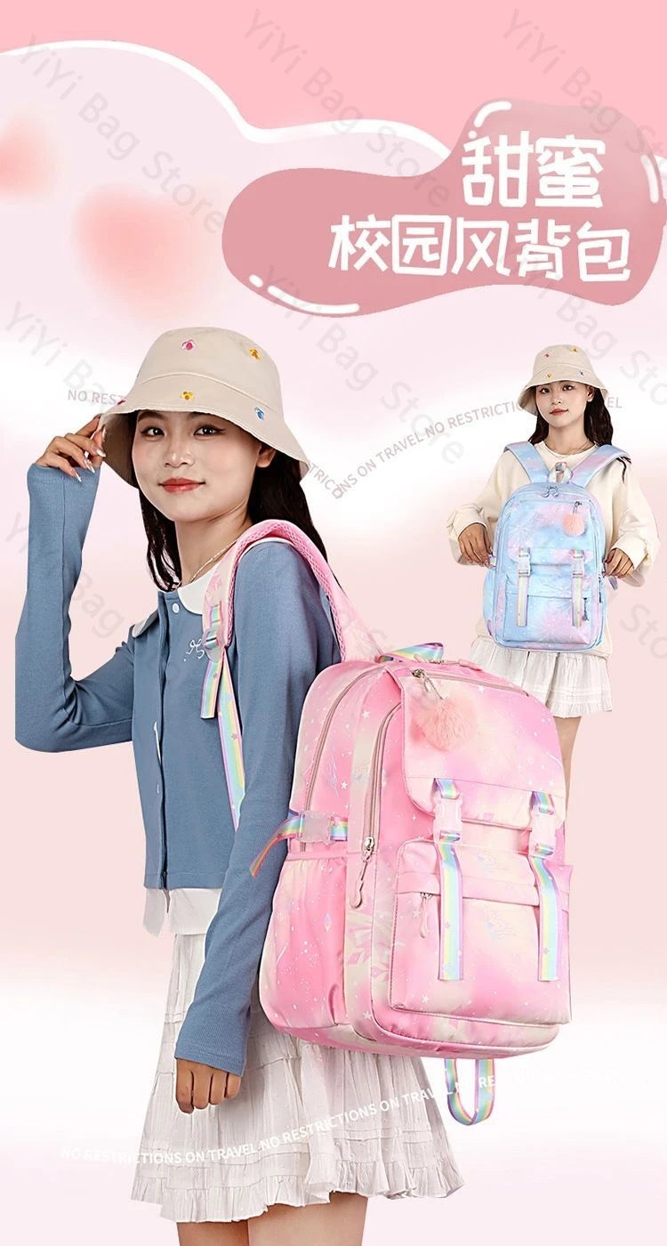 Aphmau Backpack Cartoon Fashion Lightweight Student School Bag Boys Girls Durable Nylon Large Capacity Travel Backpacks Gift