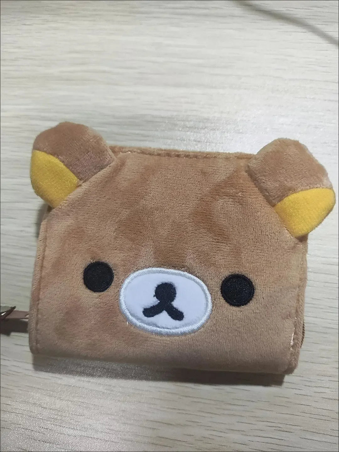 Japanese Kawaii Rilakkuma Coin Purse Card Package Short Wallet Plush Storage Package Birthday Gift