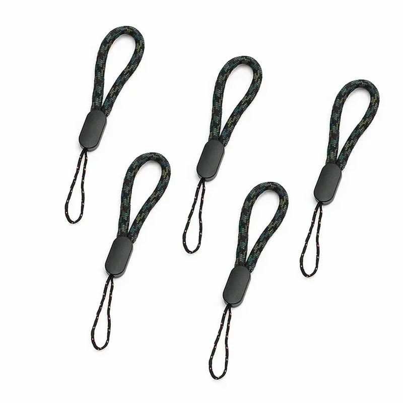 3/5Pc Hand Wrist Lanyard String Short Grip Lanyard Mobile Phone Strap for Flash Drive Keychain