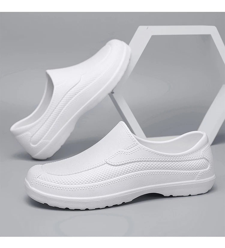 In-Stock Waterproof Food-Grade Shoes, Outdoor Work Safety Shoes, Waterproof and Wear-Resistant, Ultra-Light Slip-On Rain Shoes, Work Shoes
