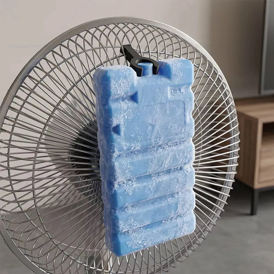 4/2/1PCS Universal Fan Ice Cooling Kit, Reusable Ice Packs with Clips for Household Summer Cooling Without Aircon