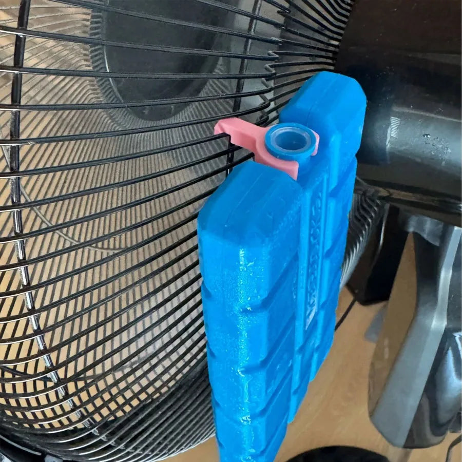 4/2/1PCS Universal Fan Ice Cooling Kit, Reusable Ice Packs with Clips for Household Summer Cooling Without Aircon