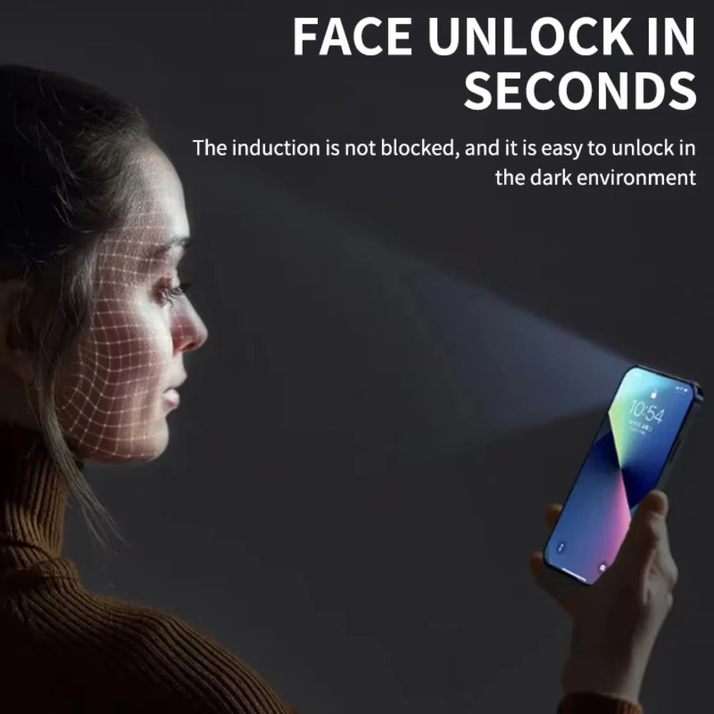 NNBILI 1-3 Pcs Anti Blue Light Privacy Tempered Glass For iPhone 15 16 14 13 17 Pro Max Eye Protection Clear Screen Protector 
