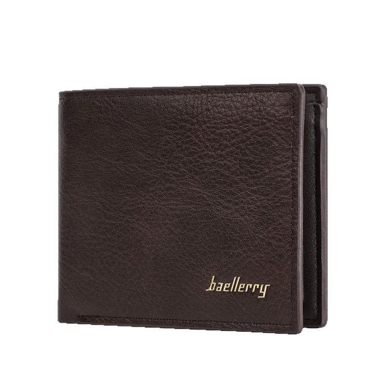 Baellerry Men RFID Wallets New Short Card Holder Simple Male Purses Photo Holder Small Coin Bag Zipper Wallet For Men