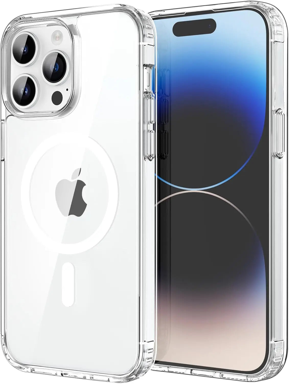 Transparent Magnetic Case For iPhone 17 16 Pro Max 15 14 Plus Wireless Charge Cover 13 12 Mini 17 Air Magsafe Protection Case
