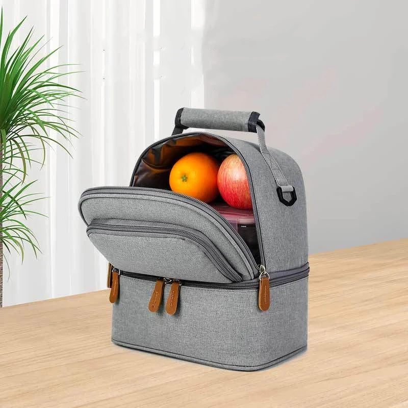 Outdoor Travel Picnic School Food Lunch Bag Insulated Backpack Lunch Box Bags Fresh Cooler Breast Milk Fresh-keeping Handbag
