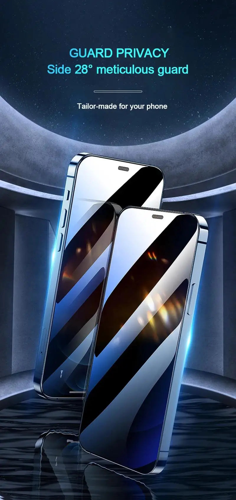 1-5pcs Full Cover Anti Spy Screen Protector for iPhone17 16 11 12 13 14 15 Pro MAX Tempered Glass Privacy 17 Air 16 Pro Max Plus
