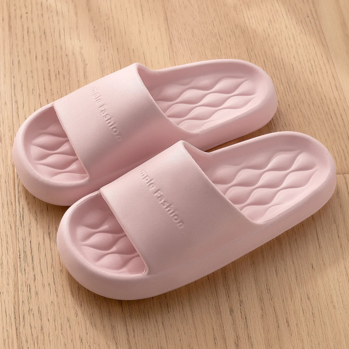 Men Trend New Summer Slippers Soft Non-slip Sole Cloud Sandals for Home Beach Indoor Outdoor