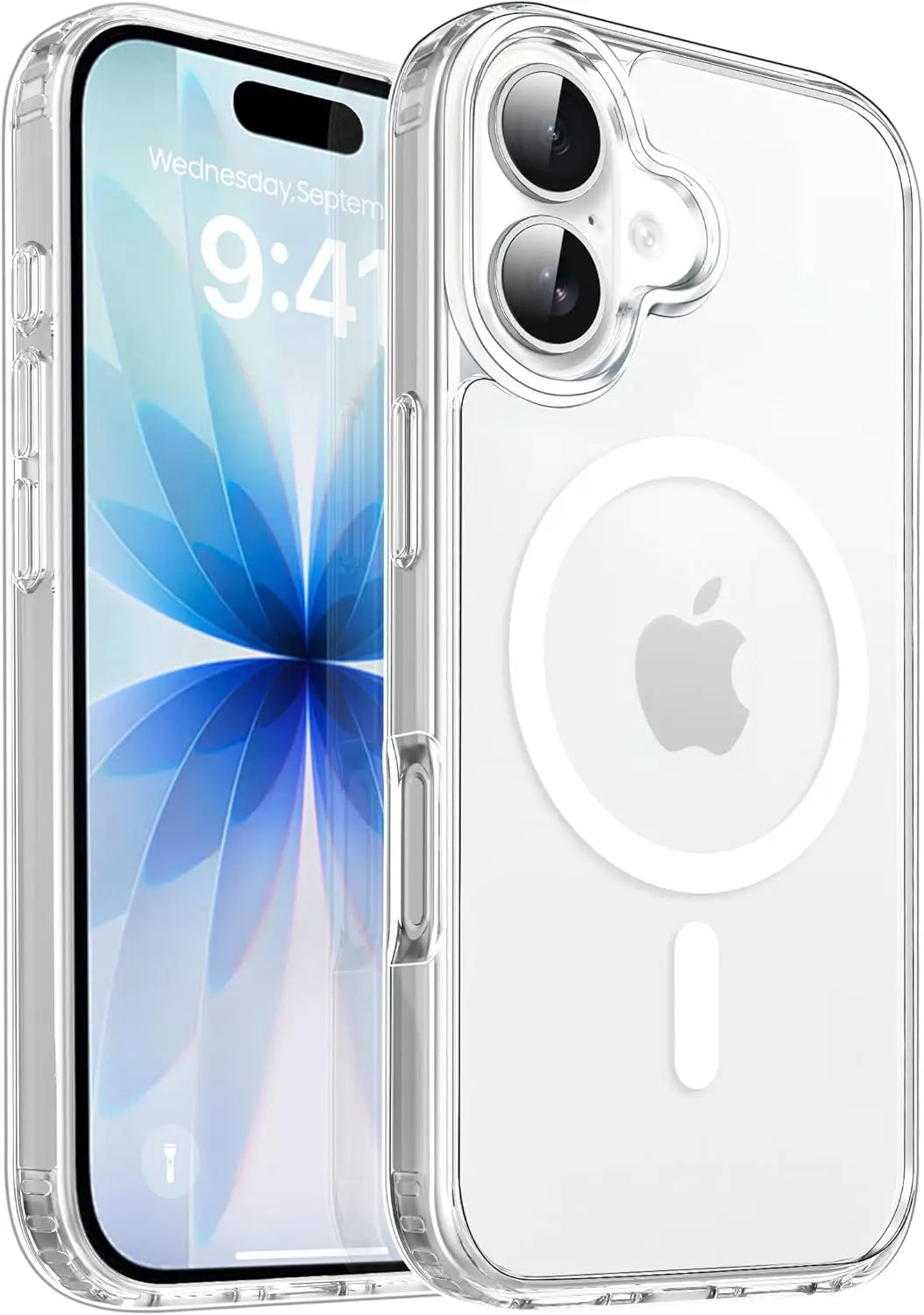 Transparent Magnetic Case For iPhone 17 16 Pro Max 15 14 Plus Wireless Charge Cover 13 12 Mini 17 Air Magsafe Protection Case