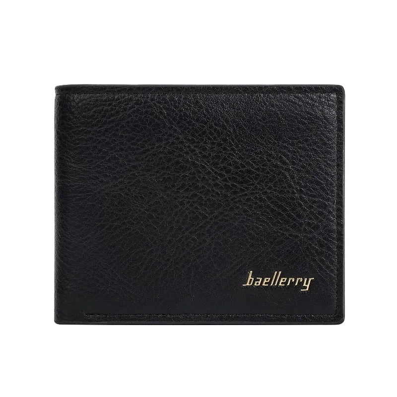 Baellerry Men RFID Wallets New Short Card Holder Simple Male Purses Photo Holder Small Coin Bag Zipper Wallet For Men