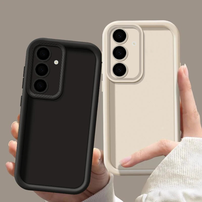Luxury Candy Color Soft Case S26 S25 S24 S23 S22 Ultra Plus S21 FE A16 A53 A55 A56 A05S 5G 4G A52 Skin Feel Silicone Cover Funda