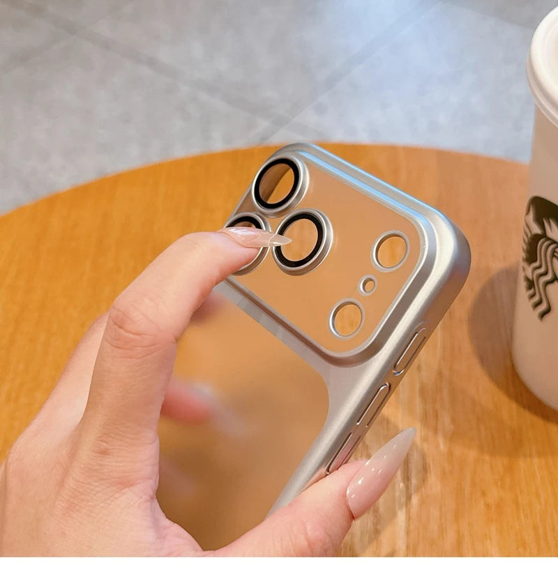 Luxury Soft Matte Phone Case For iPhone 11 12 13 14 15 16 17 18 Pro Max Plus Air Electroplating Silicone Bumper Back Cases Cover