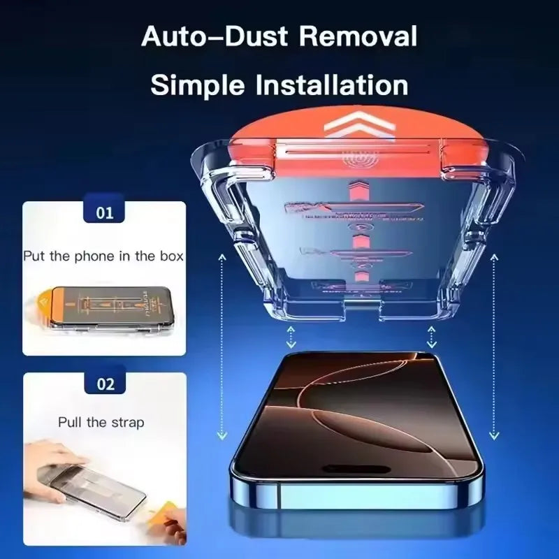 5Pcs Oleophobic Coating Dust Free Easy Installation Screen Protector For iPhone 18 15 14 13 12 11 17 Pro Max XR X XS 7 8 16 Plus