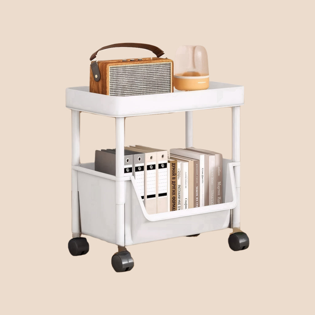Trolley Bookshelf Kitchen Storage Rack Kitchen Corner Narrow Slit Storage Cabinet Bathroom Living Room Home Organizer