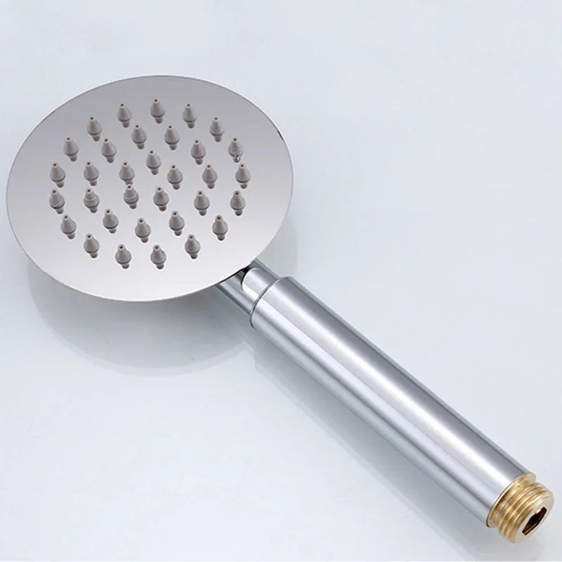 Set Bathroom Rainfall Shower Faucet Set Mixer Tap With Hand Sprayer Wall Mounted