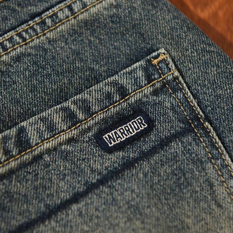5913 Streetwear Men Clothing Jeans Spring Fall Fashion Classical Baggy Straight Denim Pants Loose Casual Premium Cotton Trouser - Beauty