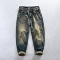 5913 Streetwear Men Clothing Jeans Spring Fall Fashion Classical Baggy Straight Denim Pants Loose Casual Premium Cotton Trouser - Beauty