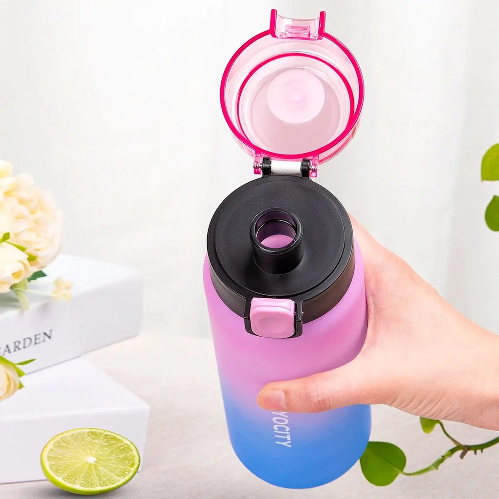 750ml Tritan Frosted Gradient Water Bottle for Drinking Portable Sport Tea Coffee Cup Kitchen Tools Kids Water Bottle School - Beauty