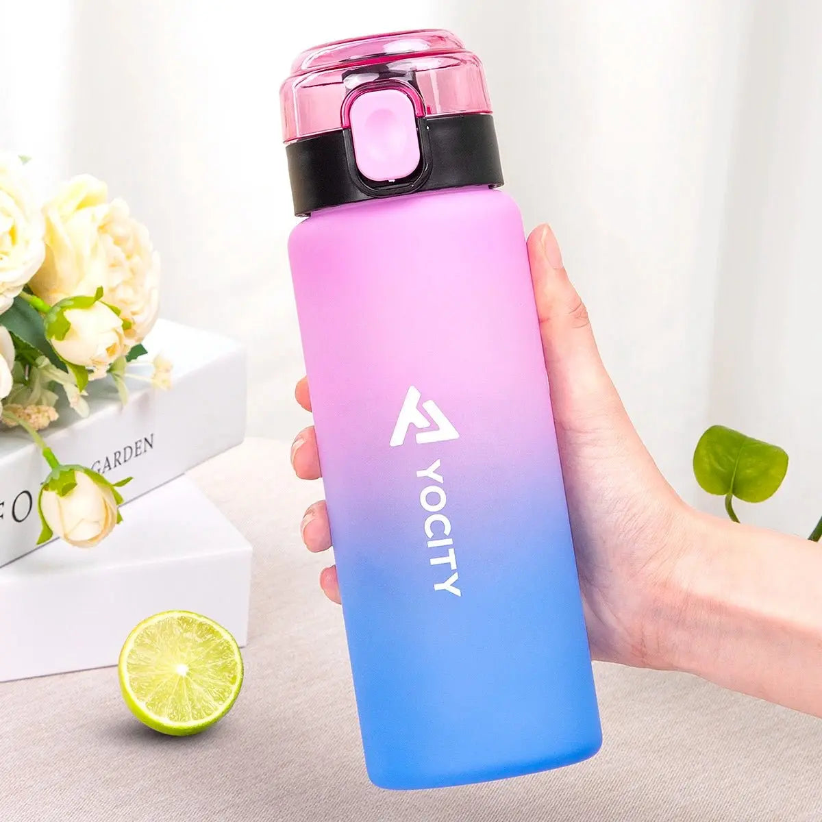 750ml Tritan Frosted Gradient Water Bottle for Drinking Portable Sport Tea Coffee Cup Kitchen Tools Kids Water Bottle School - Beauty