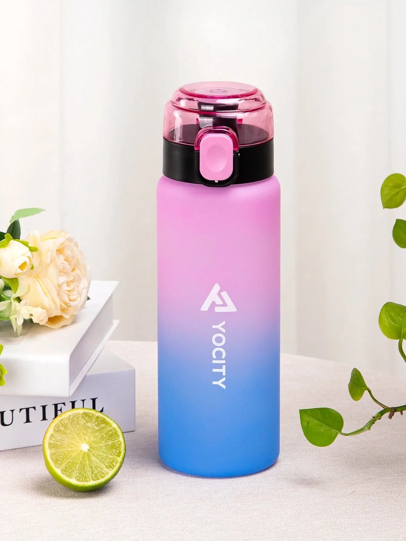 750ml Tritan Frosted Gradient Water Bottle for Drinking Portable Sport Tea Coffee Cup Kitchen Tools Kids Water Bottle School - Beauty