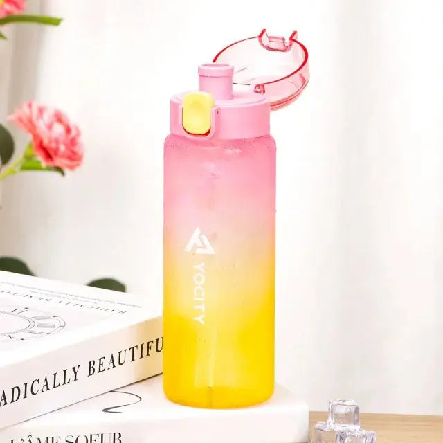 750ml Tritan Frosted Gradient Water Bottle for Drinking Portable Sport Tea Coffee Cup Kitchen Tools Kids Water Bottle School - Beauty