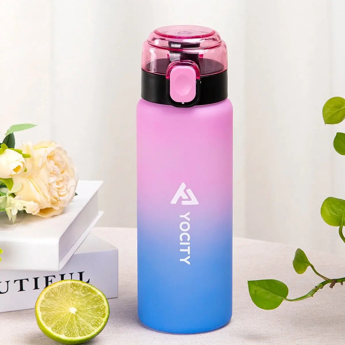 750ml Tritan Frosted Gradient Water Bottle for Drinking Portable Sport Tea Coffee Cup Kitchen Tools Kids Water Bottle School - Beauty
