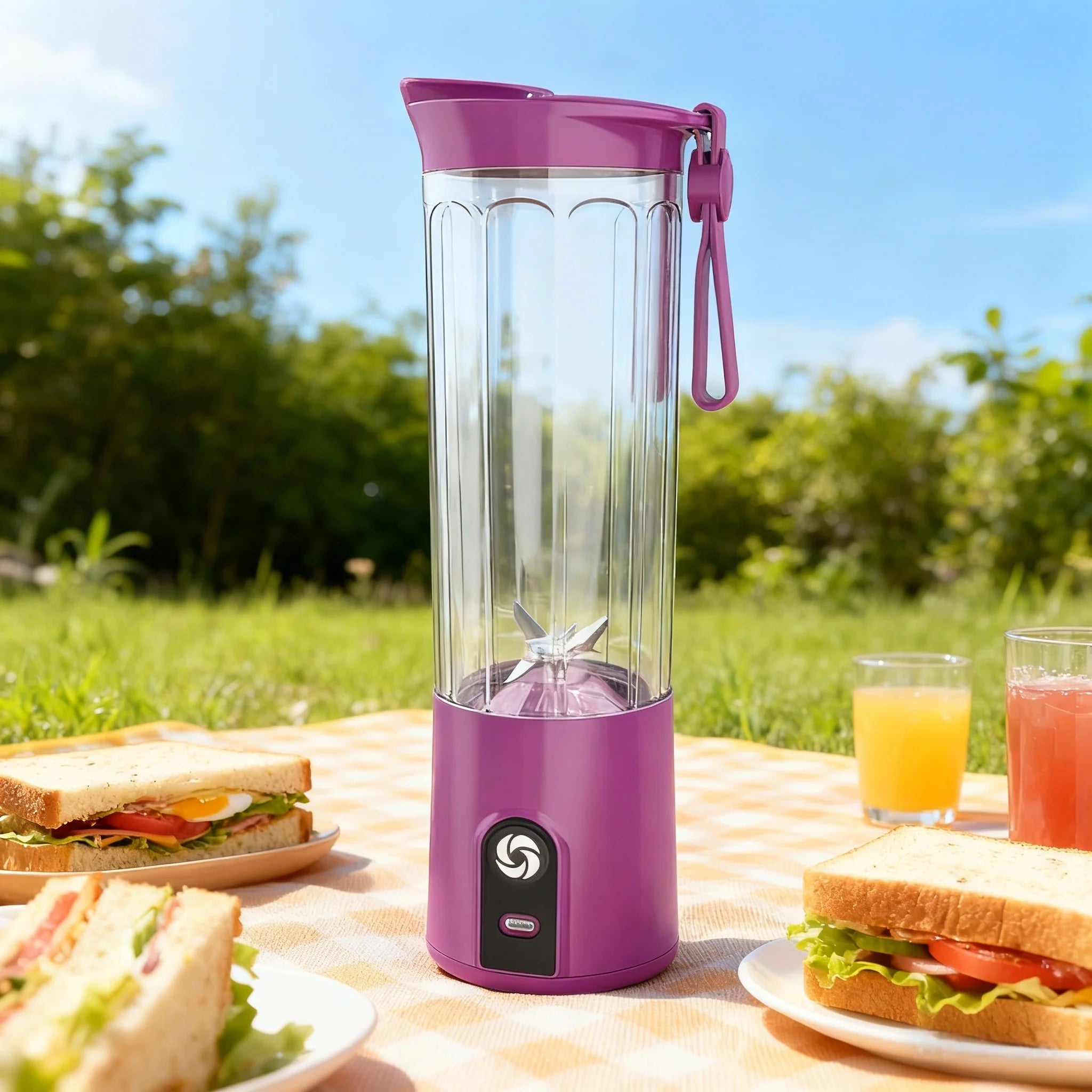 Wholesales Fruit Blender 550ML USB Rechargeable Cordless Mini Juicer Small Home Appliance Kitchen Mixer Smoothie Milkshake Maker