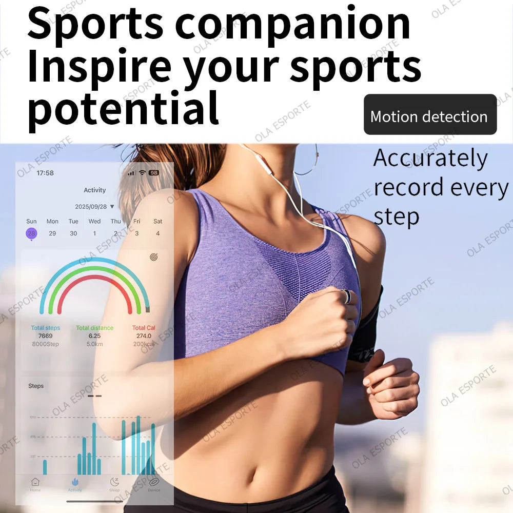 2026 Muslims Smart Ring LED Display Screen, Zikr Tasbih Counter Ring, Incoming Call Reminder, Health Monitoring Ring, IP68 Waterproof, Fitness Tracker Ring for Men Women USA Fast Shipping