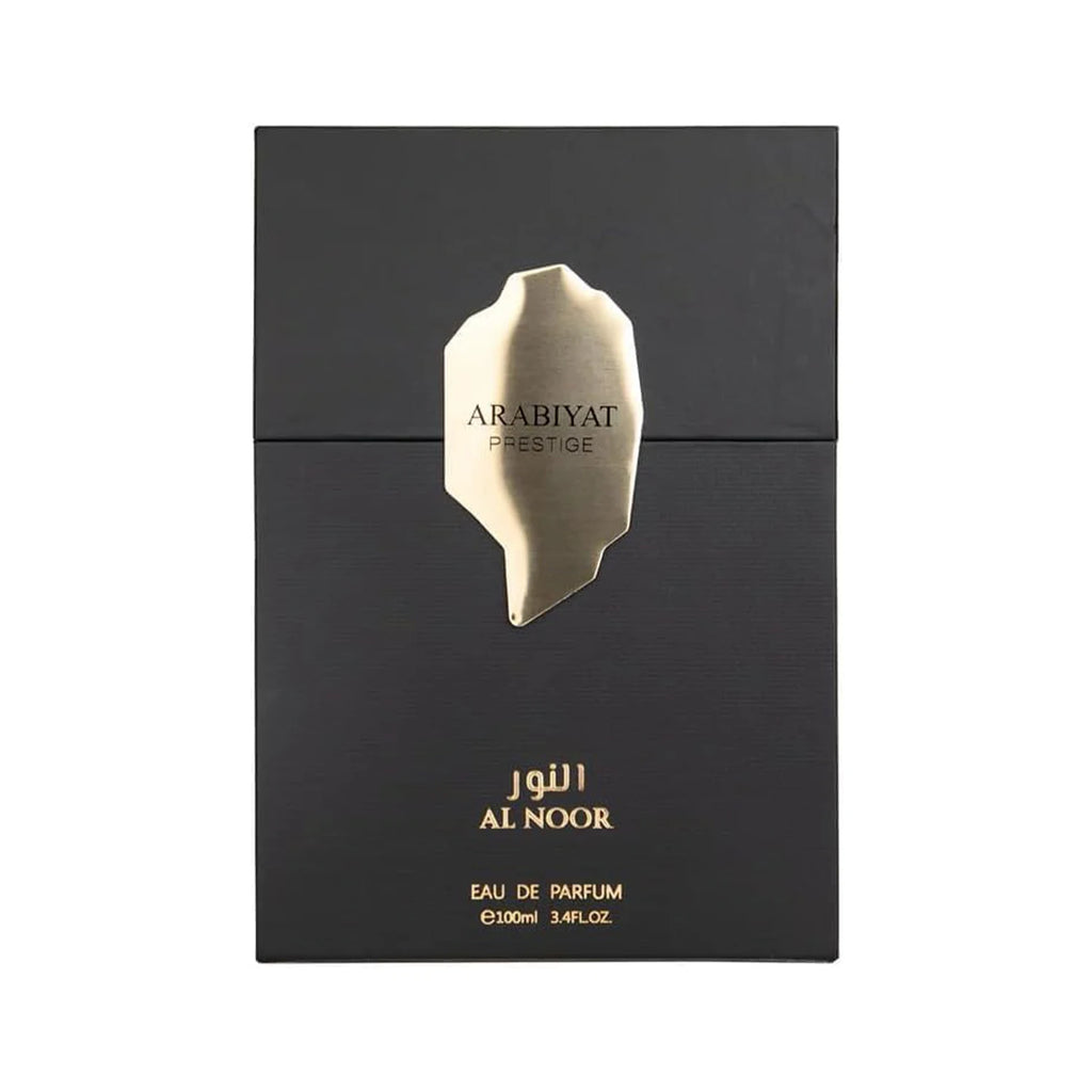Arabiyat Prestige Al Noor Eau de Parfum Spray for Unisex – Radiant Oriental Woody, Amber & Soft Spicy Scent, Long-Lasting Premium Arabian Fragrance, Perfect Gift, 100 ml / 3.4 fl oz